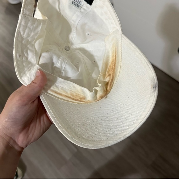 3/$20⚡️ Nike White Baseball Cap Hat Black Embroidered Logo Front S1ze Heritage - Picture 5 of 8